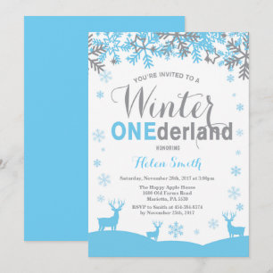 Winter Onederland Schneeflocke-Jungen-1. Einladung