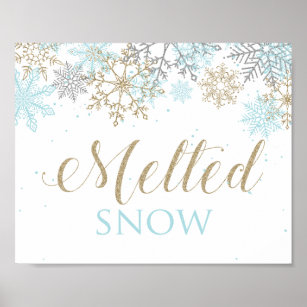 Winter Onederland-Schneeschmelze Poster