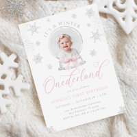 Winter ONEderland Snow Globe Erster Geburtstag