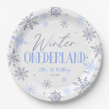 Winter ONEderland Snowflake 1. Geburtstag Party