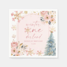 Winter Onederland Snowflake 1. Geburtstag Party