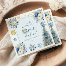 Winter Onederland Snowflake 1. Geburtstag Party