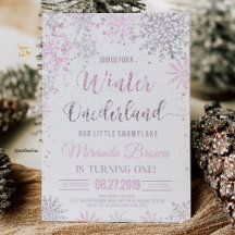 Winter ONEderland Snowflake Geburtstagsparty