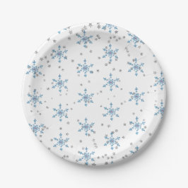 Winter Onederland Snowflake Pappteller