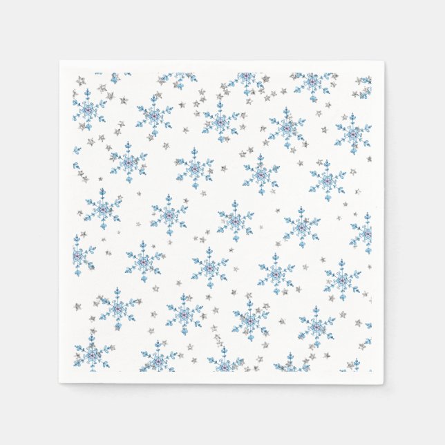 Winter Onederland Snowflake Serviette (Vorderseite)