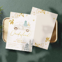 Winter Onederland Snowman Einladung zum 1. Geburts