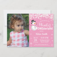 Winter Onederland Snowman Girl 1. Geburtstag