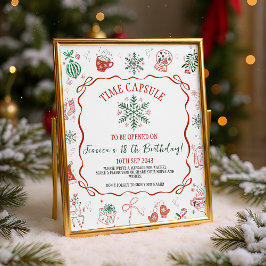 Winter ONEderland Time Capsule Sign Sockelschild