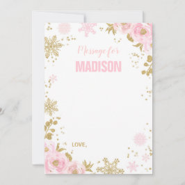 Winter ONEderland Time Kapselkarten Gästebuch Mitteilungskarte