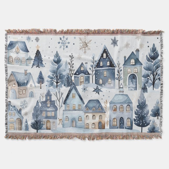 Winter Onederland Weihnachtshäuser Decke (Vorderseite)