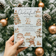 Winter Onederland Weihnachtshäuser Geburtstag