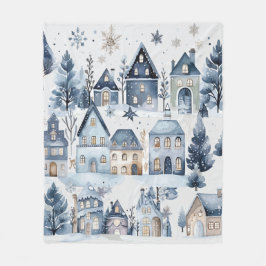Winter Onederland Weihnachtshäuser Geburtstag Fleecedecke