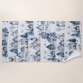 Winter Onederland Weihnachtshäuser Geburtstag Strandtuch