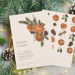 Winter Orange Scheiben getrocknet Citrus Cinnamon  Einladung