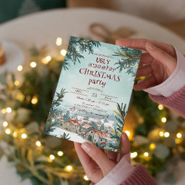 Winter Outdoor Szene Ugly Sweater Weihnachtsfest P Einladung