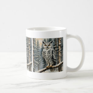 Winter Owl Coffee Tasse