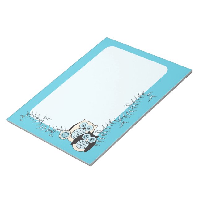 Winter Owls Notepad Notizblock (angewinkelt)