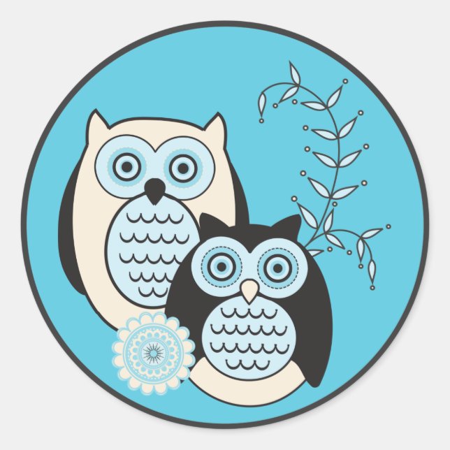 Winter Owls Stickers (Vorderseite)