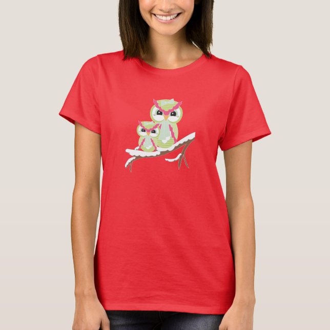 Winter Owls T-Shirt (Vorderseite)