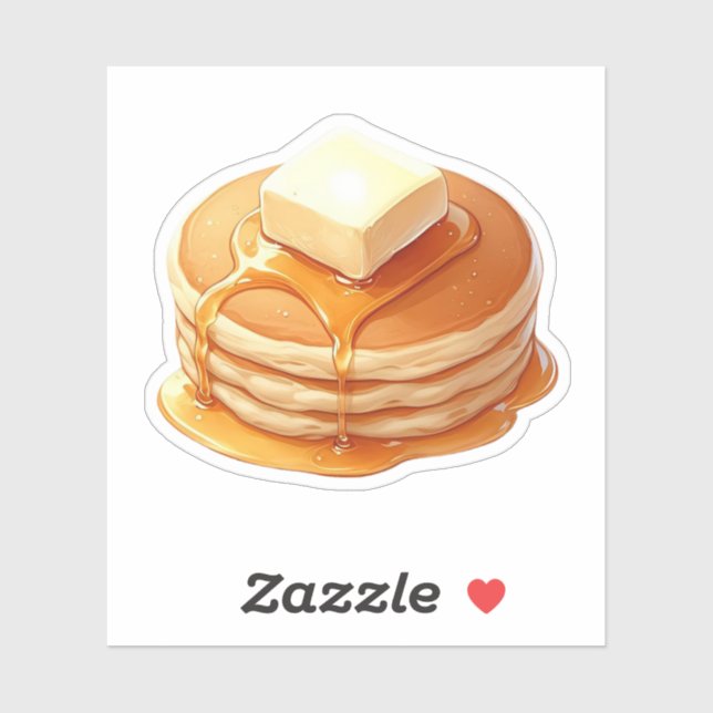 Winter Pancake Cozy Breakfast Aesthetic Sticker   (Blatt)