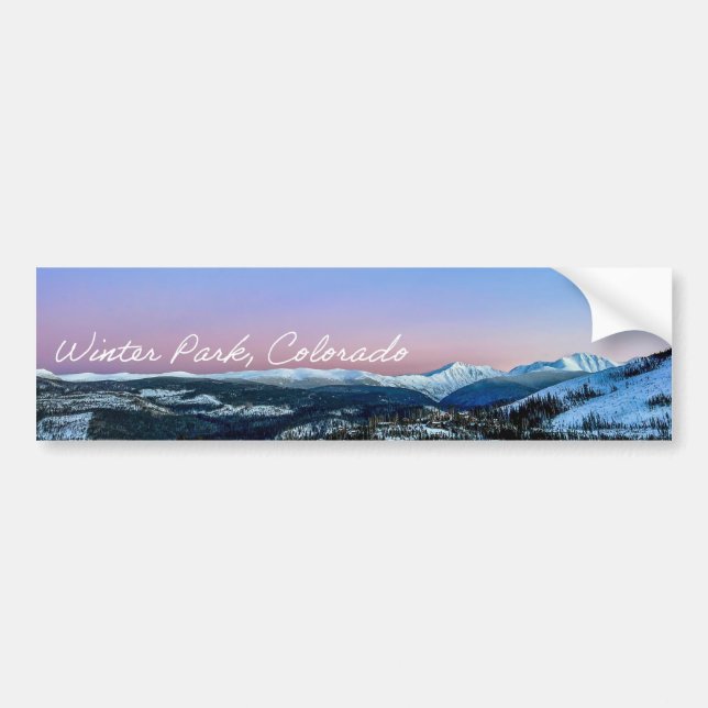 Winter Park Bumper Sticker Autoaufkleber (Vorne)