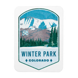 Winter Park Colorado Ski Abzeichen Magnet