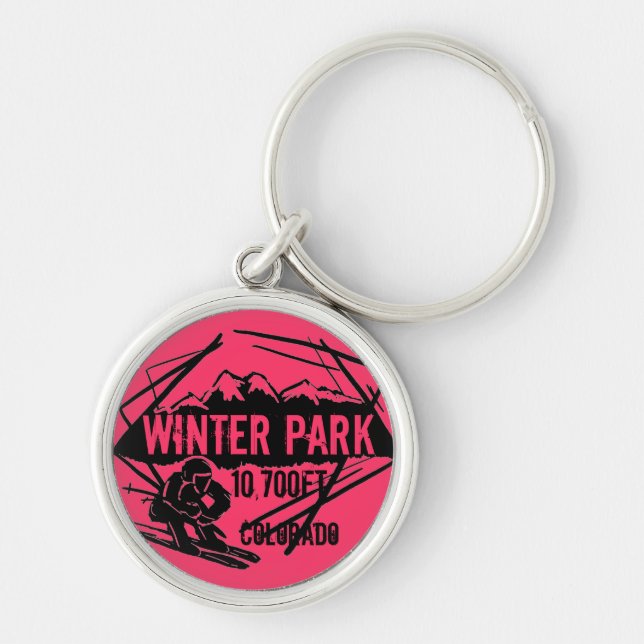Winter Park Colorado ski elevation logo keychain Schlüsselanhänger (Vorne)