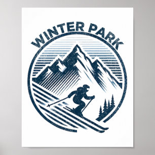 Winter Park Colorado Skigebiet Winterskilauf Poster