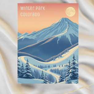 Winter Park colorado Skiurlaub Postkarte