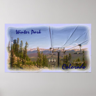Winter Park Colorado Sommerliftposter Poster