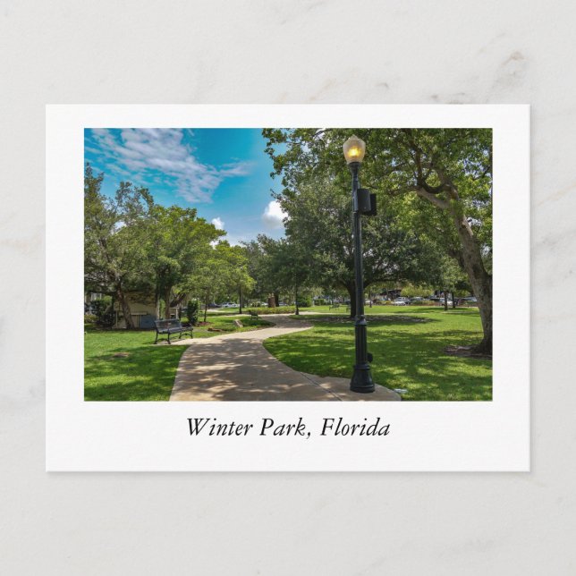 Winter Park Florida Postkarte (Vorderseite)