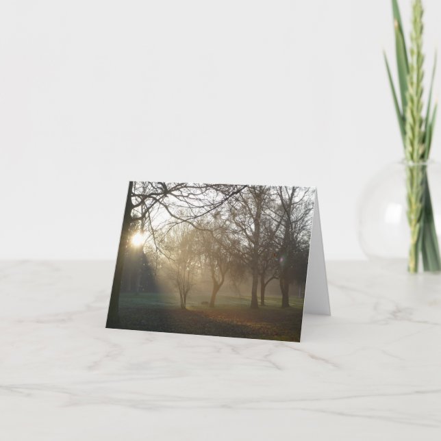 "Winter-Park" Notecard Karte (Vorderseite)