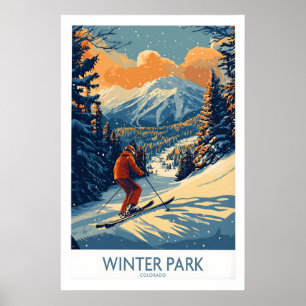 Winter Park Poster Colorado Ski Druck 1