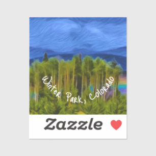 Winter Park Rainbow Patch Aufkleber