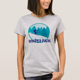 Winter-Park-Skifahrer T-Shirt