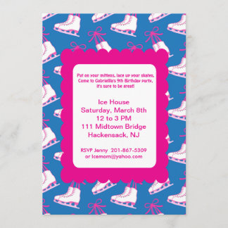 Winter Party Ice Skaten Einladung