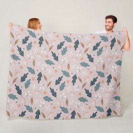 Winter Pattern Design Fleece Blanket