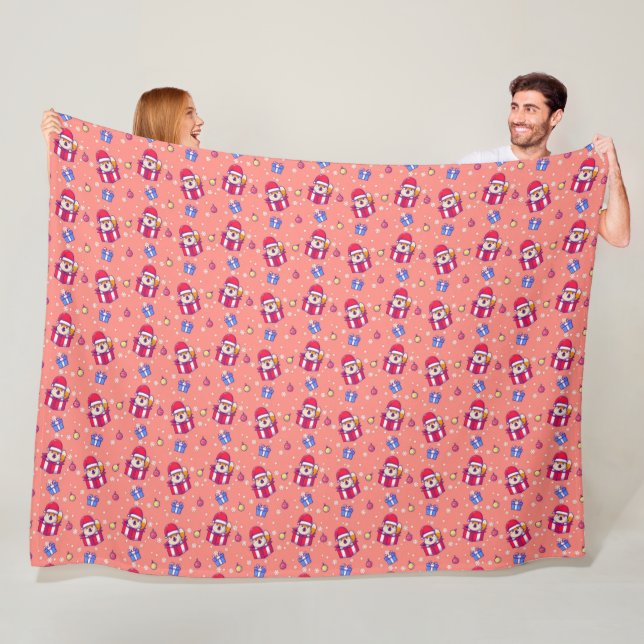 Winter Pattern Design Fleece Blanket (Beispiel)