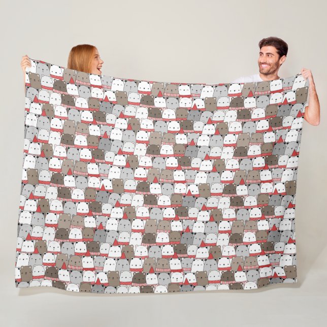 Winter Pattern Design Fleece Blanket (Beispiel)