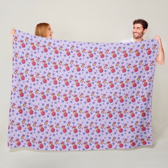 Winter Pattern Design Fleece Blanket (Beispiel)