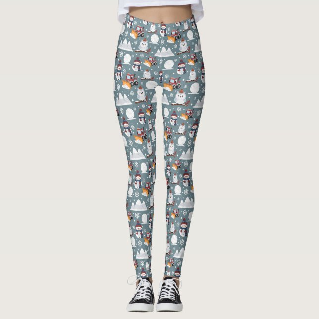 Winter Pattern Leggings (Vorderseite)