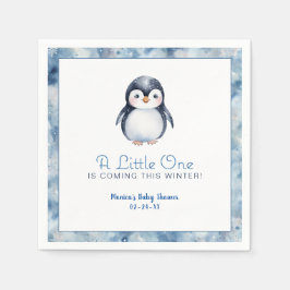 Winter Penguin Baby Dusche Napkins Serviette