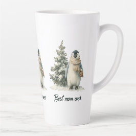 Winter Penguin “Best Mom Ever” Design Milchtasse