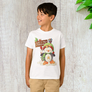 Winter Penguin & Bird Chillin Weihnachtsfeiertag T-Shirt