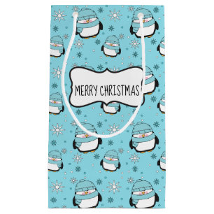 Winter Penguin Geschenktasche (klein) Kleine Geschenktüte