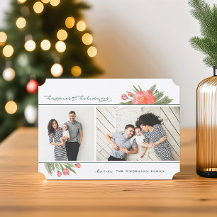 Winter Peony   Zwei Fotos Urlaub Feiertagskarte