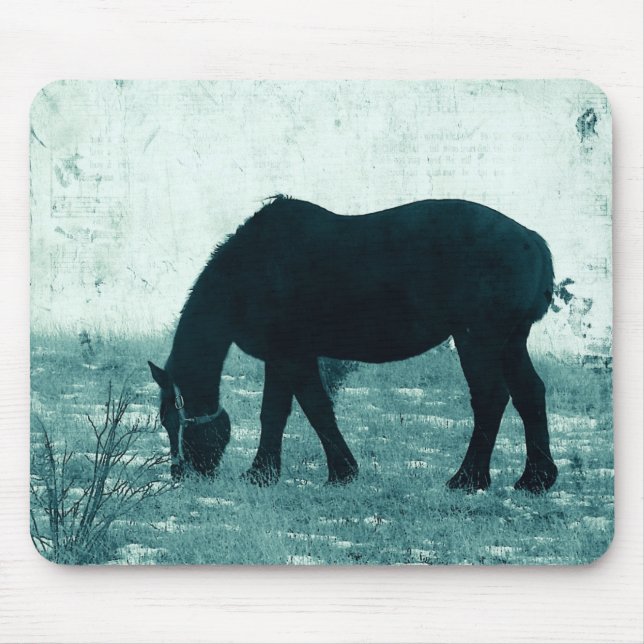 Winter Percheron Mousepad (Vorne)
