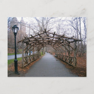 Winter Pergola Central Park New York City NYC Card Postkarte