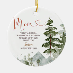 Winter Personalisiert Bridal Trauzeuge Bridesmaid Keramik Ornament