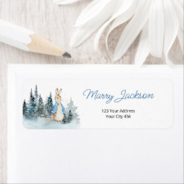 Winter Peter Rabbit Address Labels
